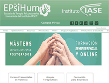 Tablet Screenshot of cursos.institutoiase.com